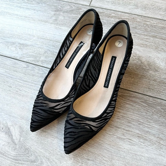 French Connection Women's Kornelia Lace Heels - Picture 2 of 14